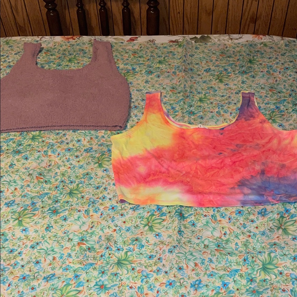 2 cute plus size bra tops (2X)(nwt)